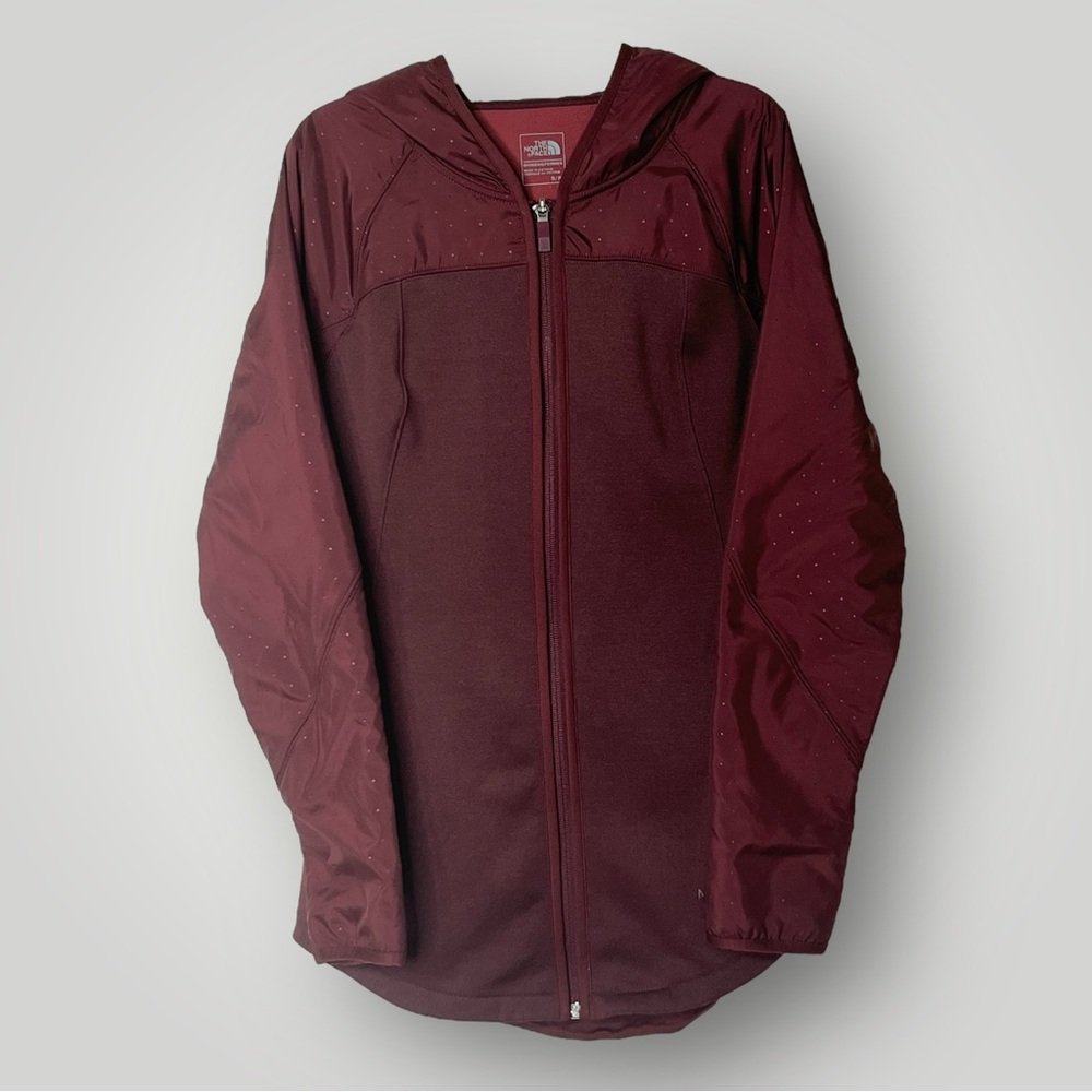 The North‎ Face Maroon Midweight Fleece Lined Water Resistant Womens S Jacket